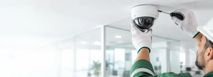 Professional CCTV camera installation